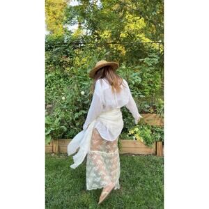 Marrika Nakk Sheer Lace Maxi Skirt — 90s Cult Designer